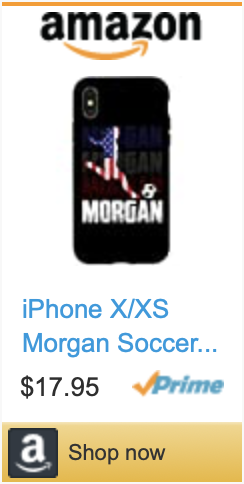 Best Soccer Stocking Stuffers - Alex Morgan iPhone Case