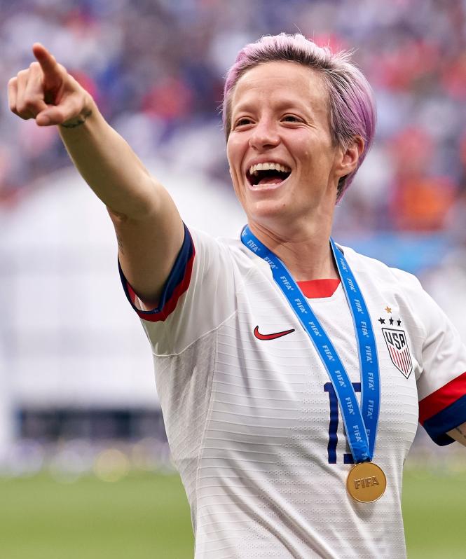 Megan Rapinoe earned the Golden Boot in the 2019 Women's World Cup.
