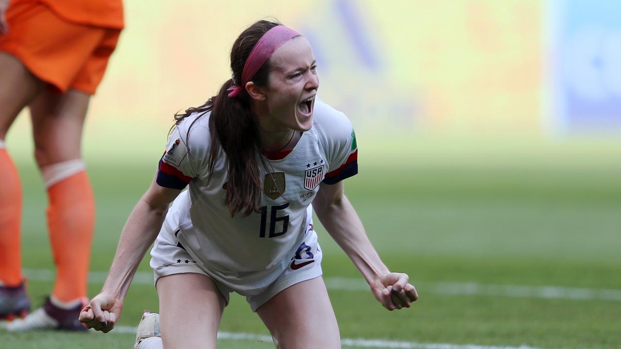 Rose Lavelle After Scoring A Goal In The World Cup Final