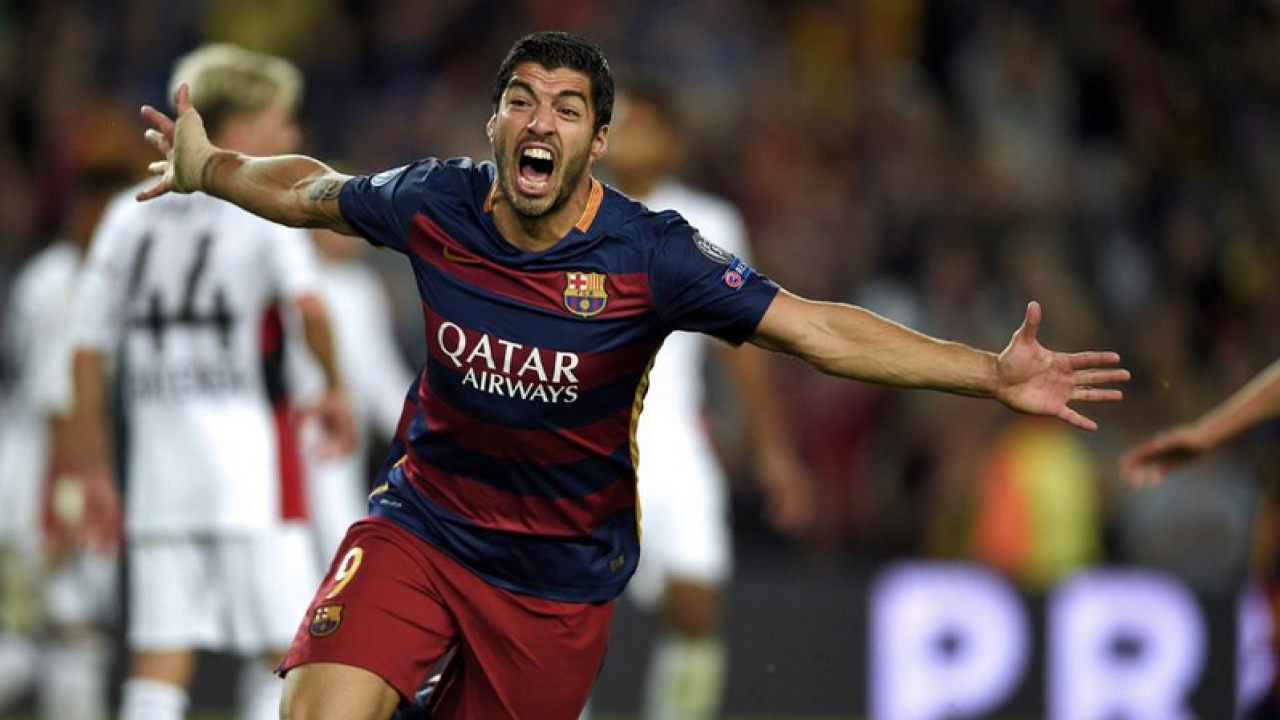Luis Suarez seals the victory for Barcelona. 