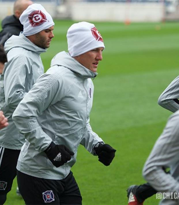 Bastian Schweinsteiger In Training 