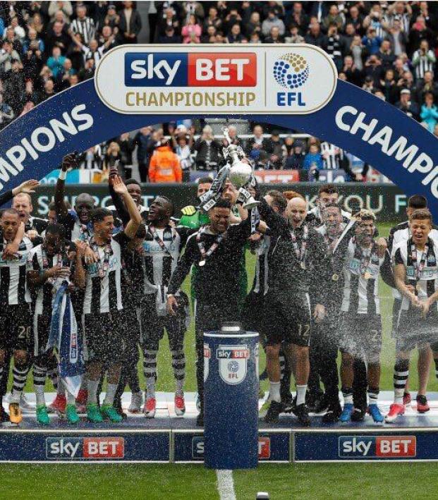 Newcastle FC Win The Sky BET Championship 