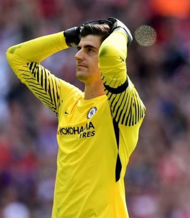 Thibaut Courtois Community Shield Penalty Miss