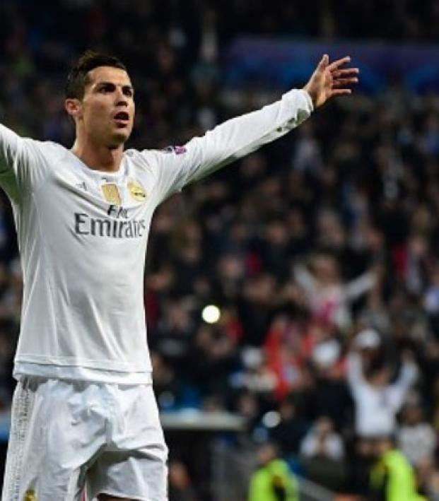 Cristiano Ronaldo celebrates his free kick goal vs Malmo