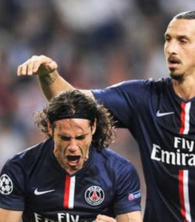 Edinson Cavani and Zlatan Ibrahimovic are leading PSG