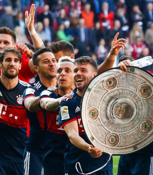 Bayern Munich title celebrations