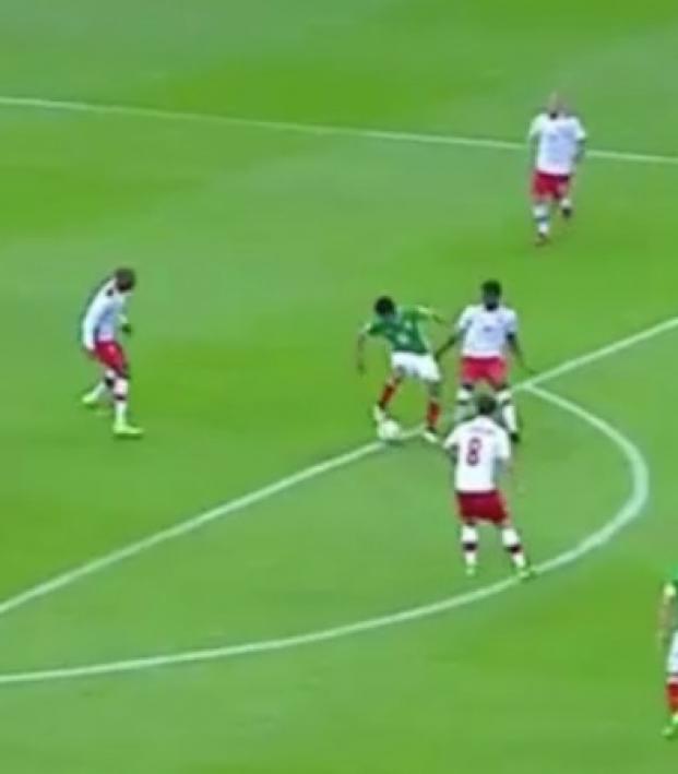 Jesus "Tecatito" Corona put Mexico up 2 - 0 with this clinical move and finish.