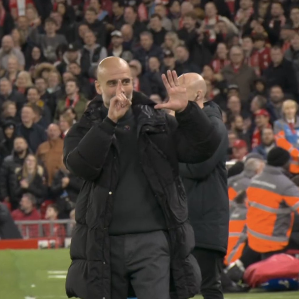 Pep Guardiola six Premier League titles reaction to Liverpool fan chants