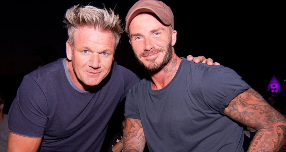 Celebridades famosas que casi jugaron fútbol profesional: Gordon Ramsay and David Beckham