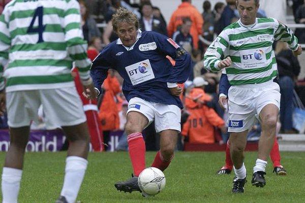 Famous celebrities who almost played professional football: Rod Stewart playing soccer