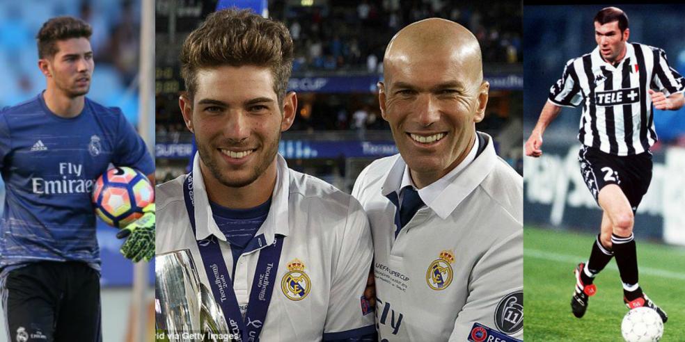 Zinedine Zidane and Luca Zidane 