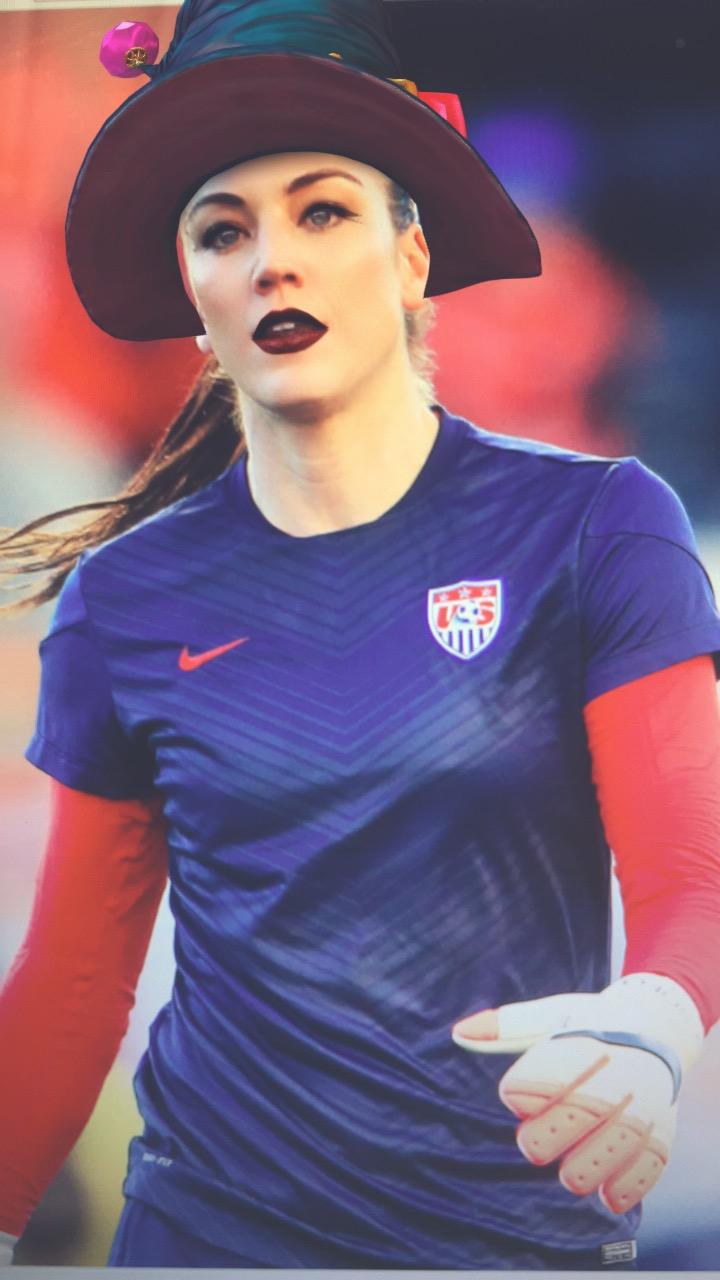 Hope Solo as a witch