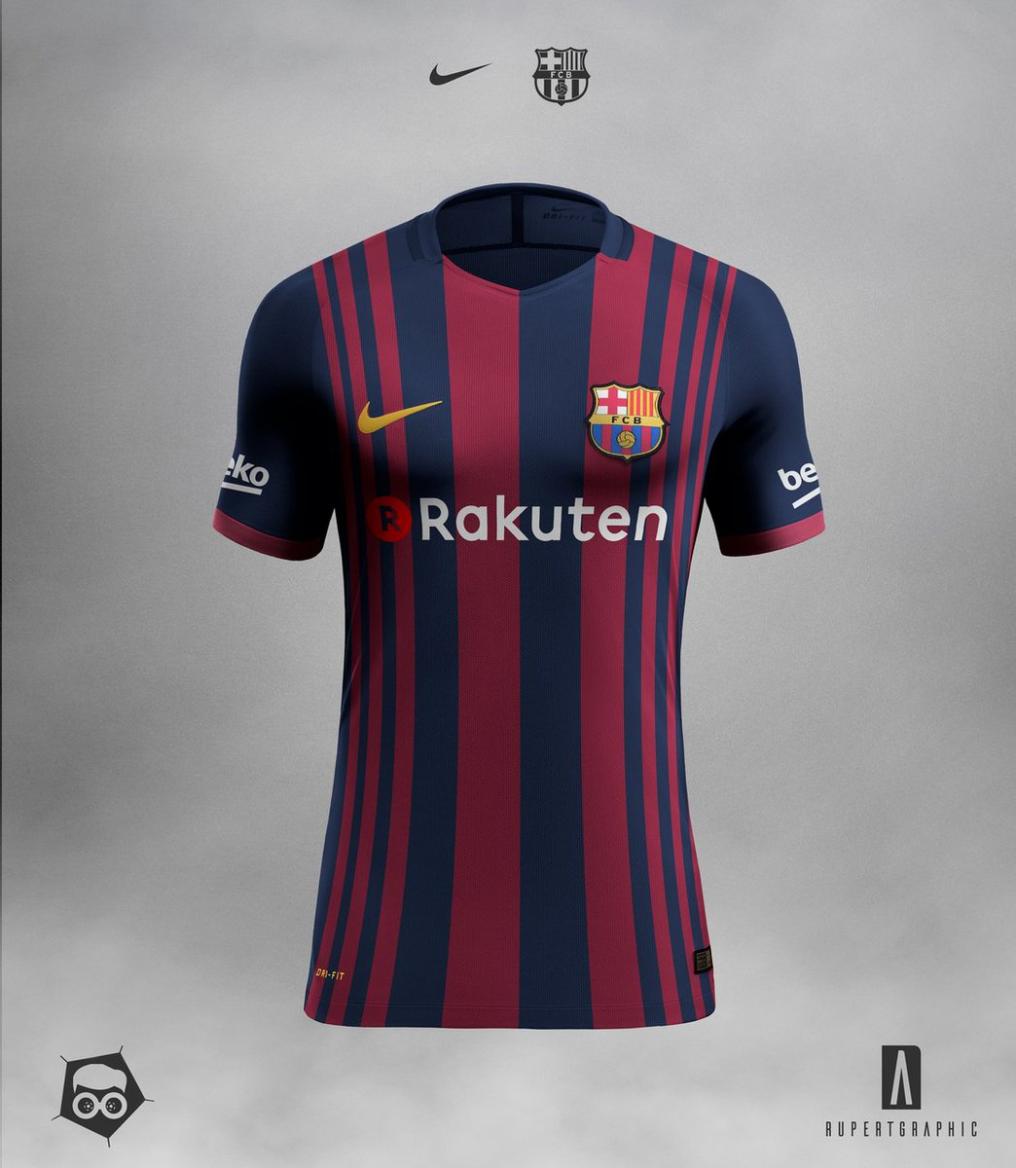 2017-18 Barcelona home kit