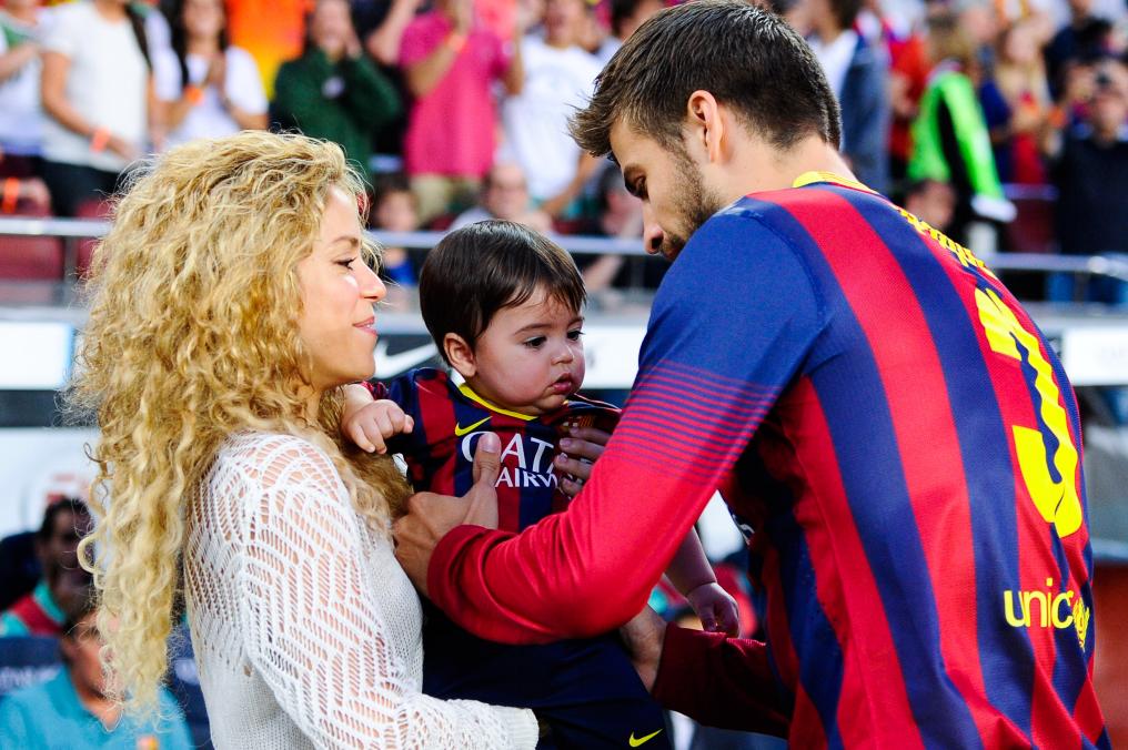 Shakira, Piqué and son