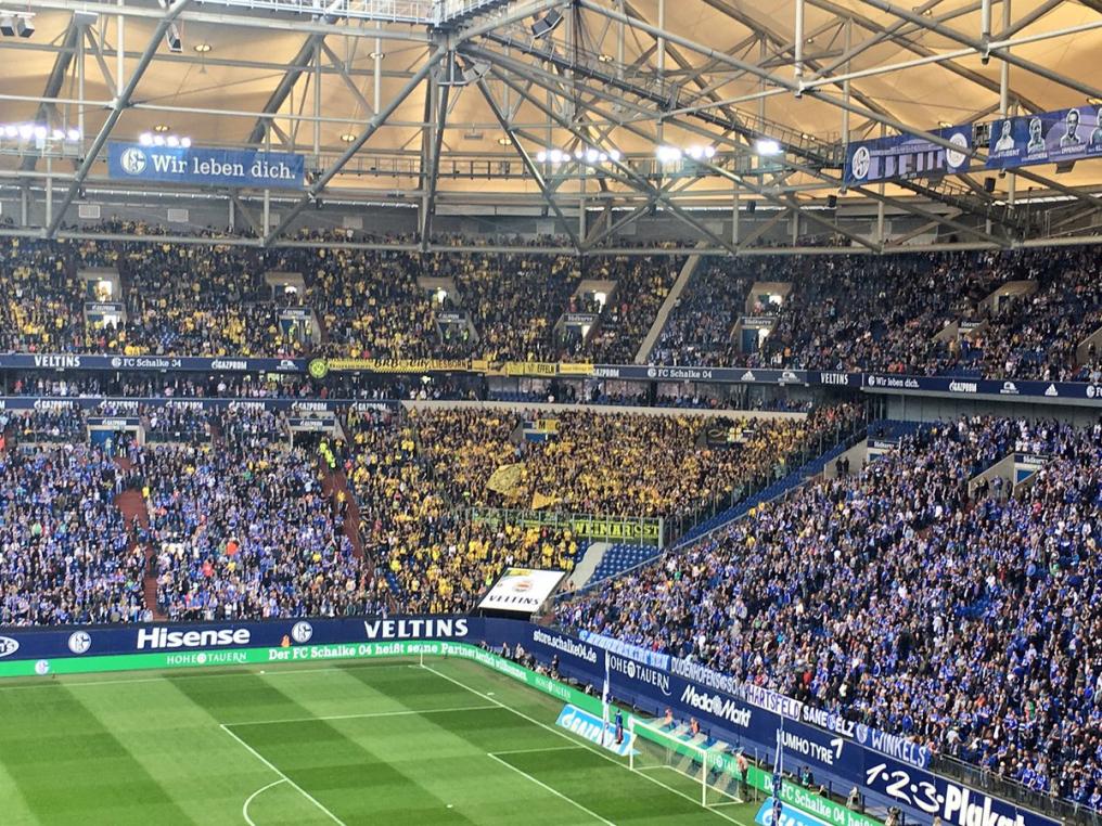 Dortmund visiting supporters