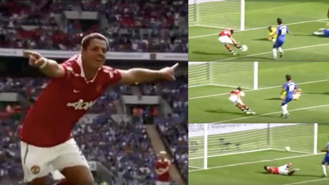 Chicharito FA Community Shield Goal