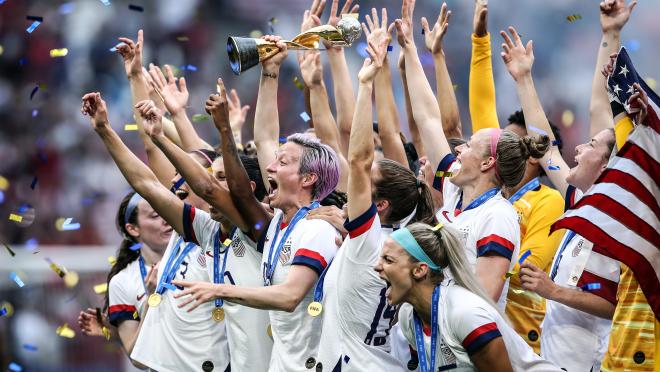 USWNT Hoists The World Cup Trophy For The 4th Time In History