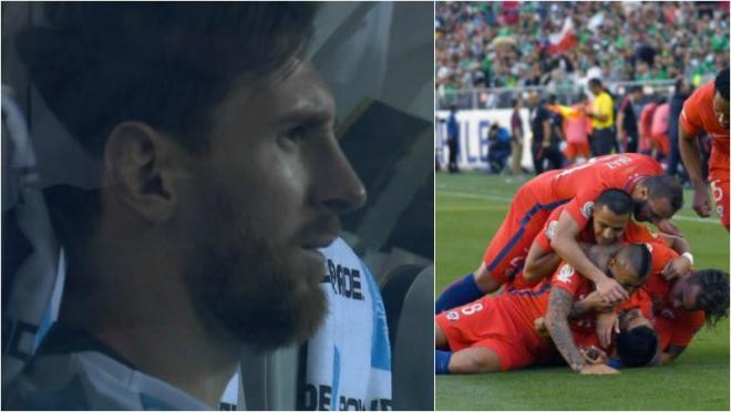 Messi Copa America Chile penalty miss