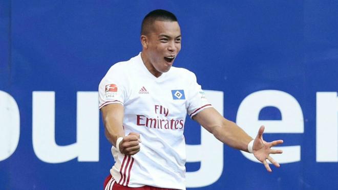 Bobby Wood scored on his Bundesliga debut.