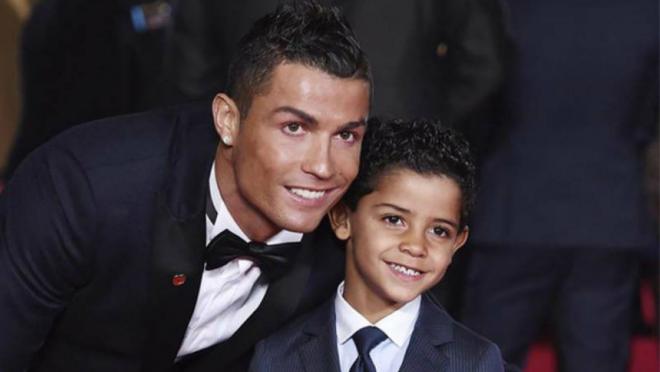 Cristiano Ronaldo and Cristiano Jr