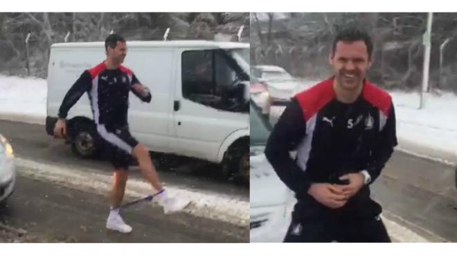 The David McCracken Snowstorm Workout: training on the snow covered highway