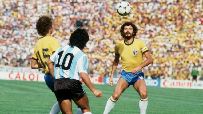 Brazil's Socrates at the 1982 World Cup