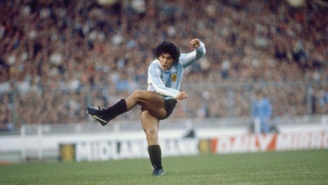 Diego Maradona in 1980