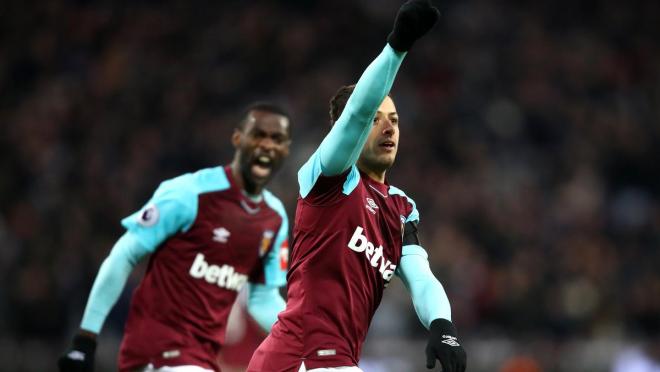 Chicharito West Ham goal vs Bournemouth