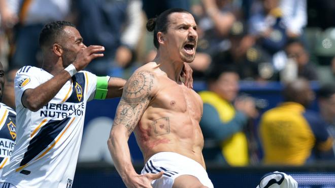 Zlatan Ibrahimovic wins the LA derby