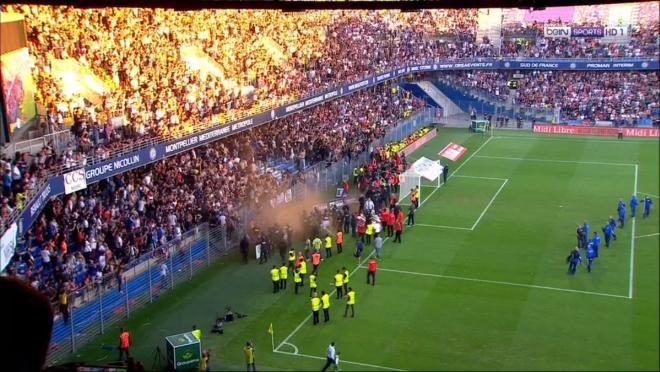 Montpellier crowd trouble