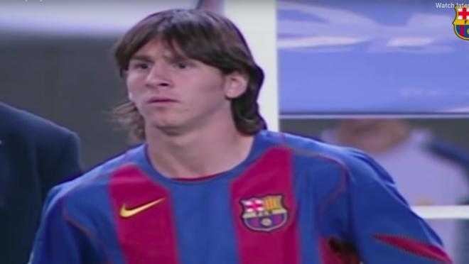 Lionel Messi Barcelona debut
