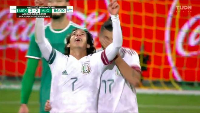 Diego Lainez goal vs Algeria