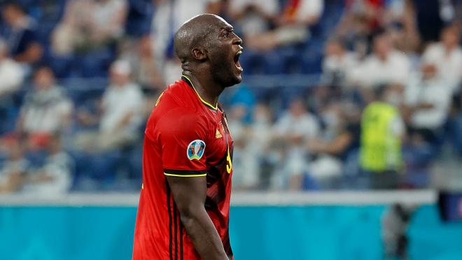 Lukaku Celebrates Vs. Finland