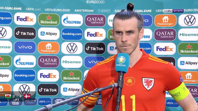 Gareth Bale Interview After Denmark Game