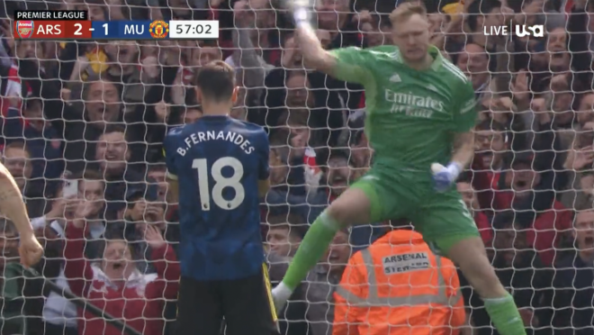 Bruno Fernandes Penalty Miss vs Arsenal