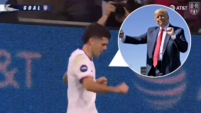 Christian Pulisic Trump celebration