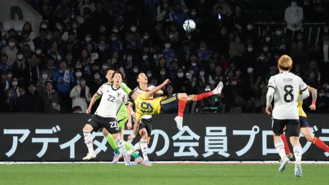 Rafael Borré goal vs Japan
