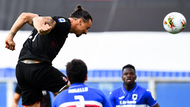 Zlatan Ibrahimovic Milan goals vs Sampdoria