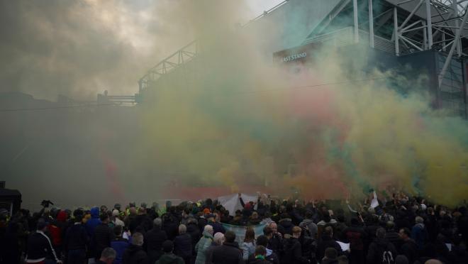 Old Trafford protest