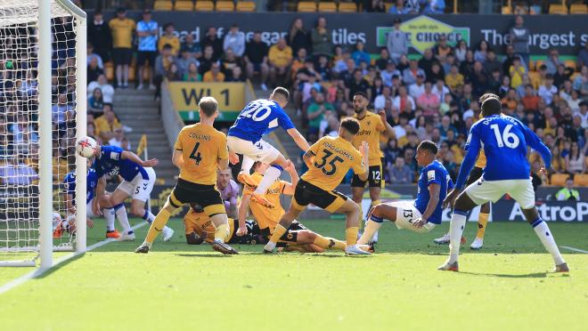 Yerry Mina goal vs Wolves