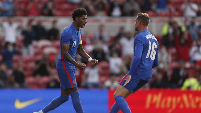 England captain Marcus Rashford