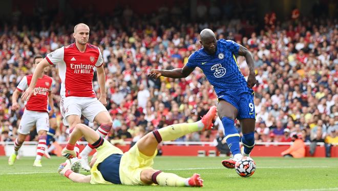 Romelu Lukaku goal vs Arsenal