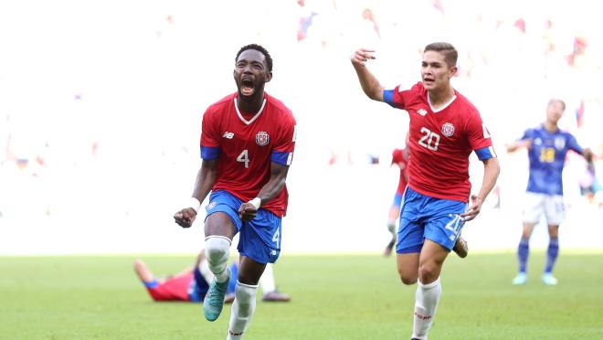 Gol de Costa Rica vs Japón