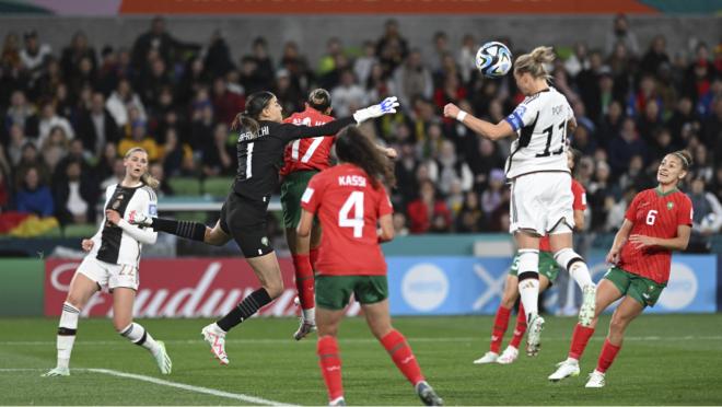 Popp doubles down as Germany maul Morocco 6-0