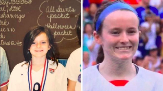 Rose Lavelle and Mia Hamm