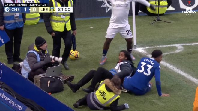 Chelsea steward down!