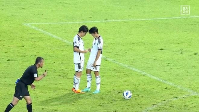 U-17 Asian Cup Japan free kick