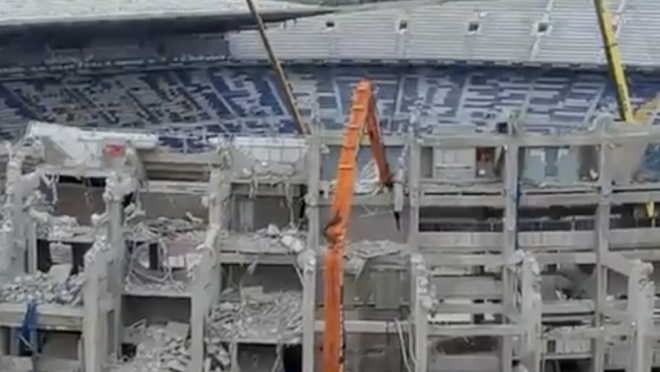 Camp Nou destruction