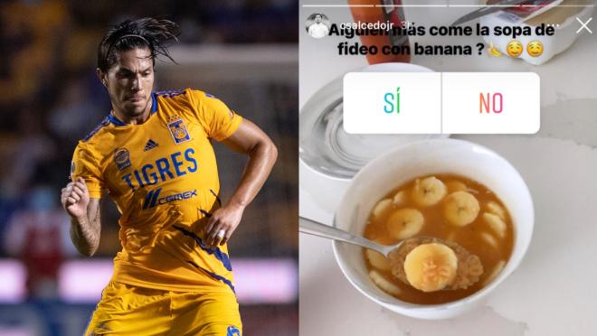 Sopa de fideos con banana