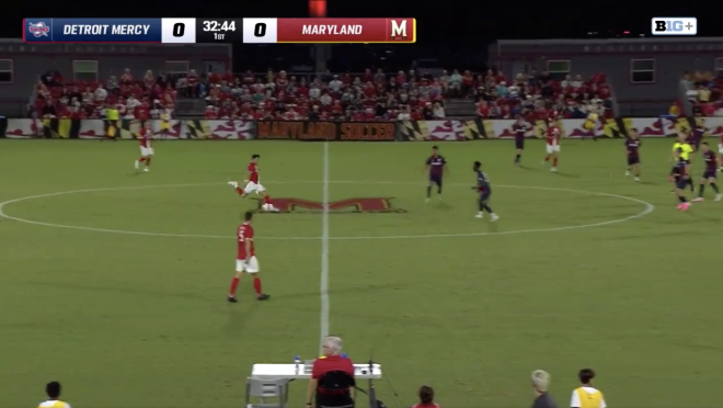 Maryland midfield goal